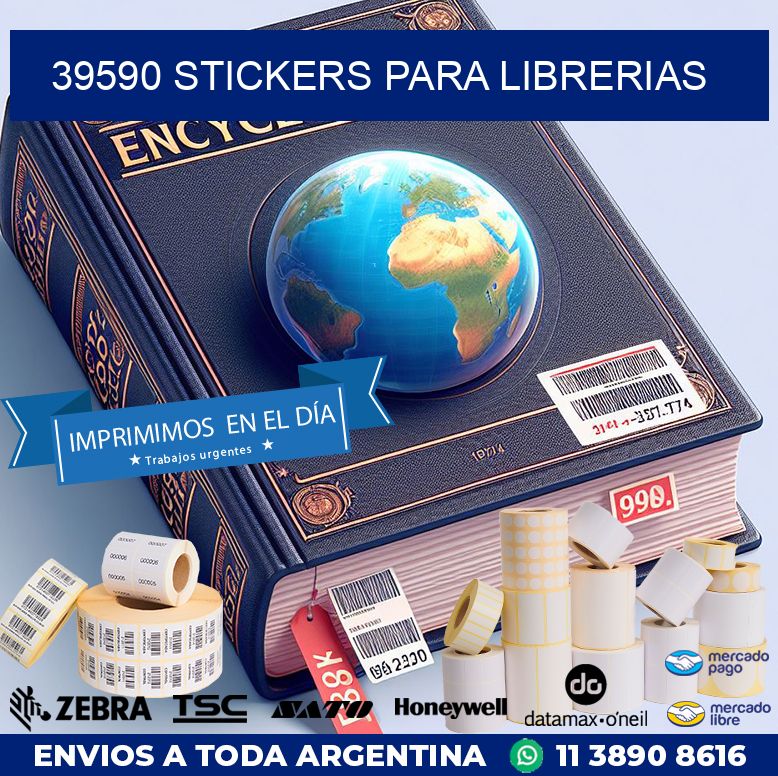 39590 STICKERS PARA LIBRERIAS