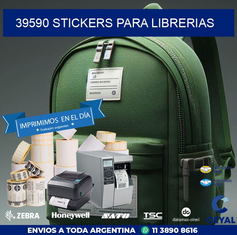 39590 STICKERS PARA LIBRERIAS