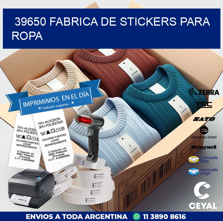 39650 FABRICA DE STICKERS PARA ROPA
