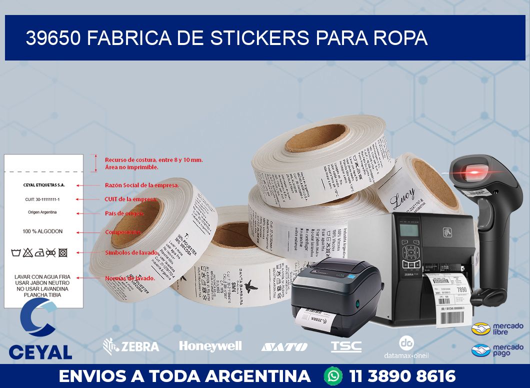 39650 FABRICA DE STICKERS PARA ROPA
