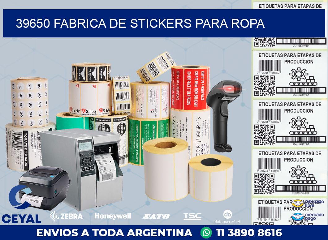 39650 FABRICA DE STICKERS PARA ROPA