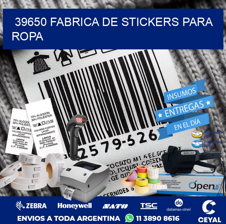 39650 FABRICA DE STICKERS PARA ROPA