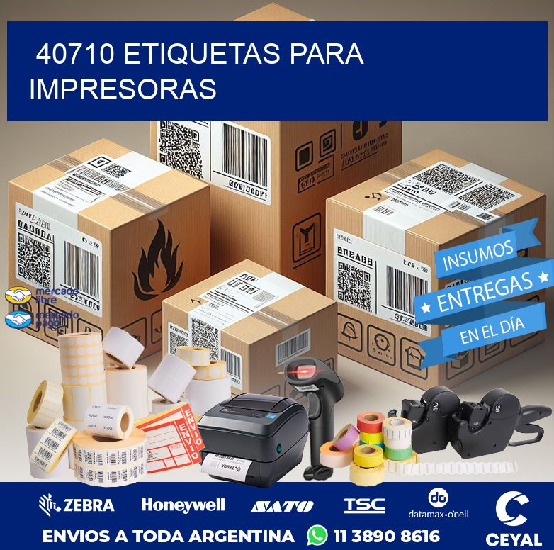 40710 ETIQUETAS PARA IMPRESORAS