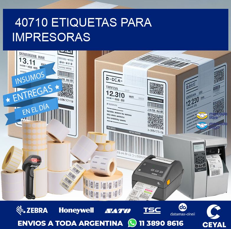 40710 ETIQUETAS PARA IMPRESORAS