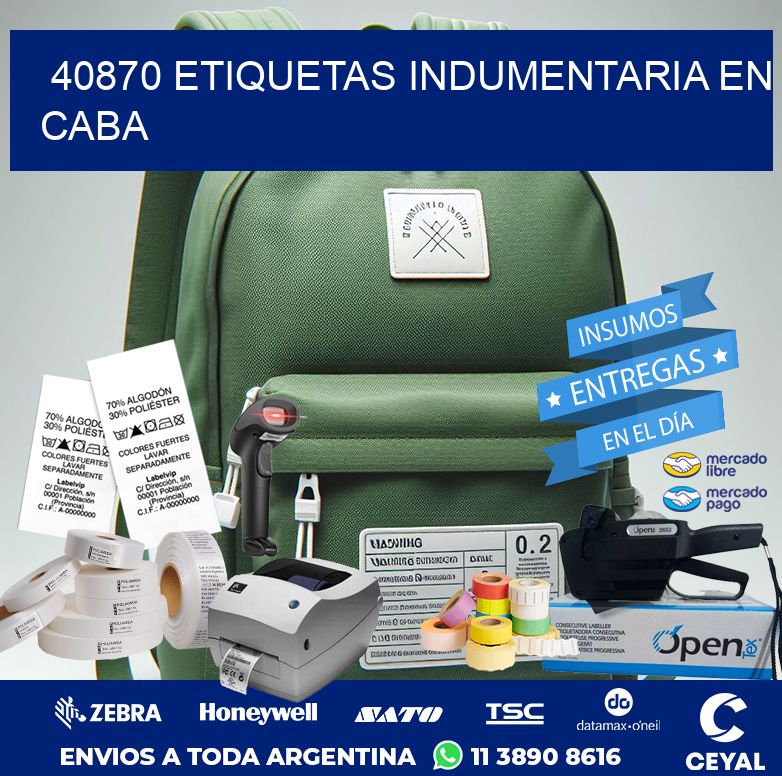40870 ETIQUETAS INDUMENTARIA EN CABA