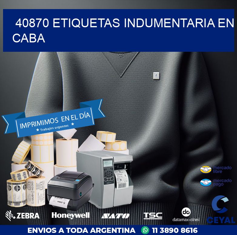 40870 ETIQUETAS INDUMENTARIA EN CABA