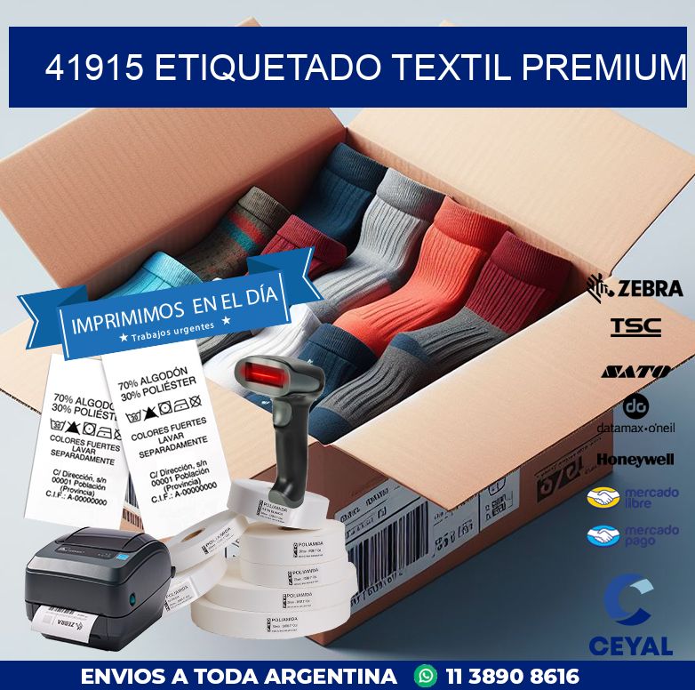 41915 ETIQUETADO TEXTIL PREMIUM