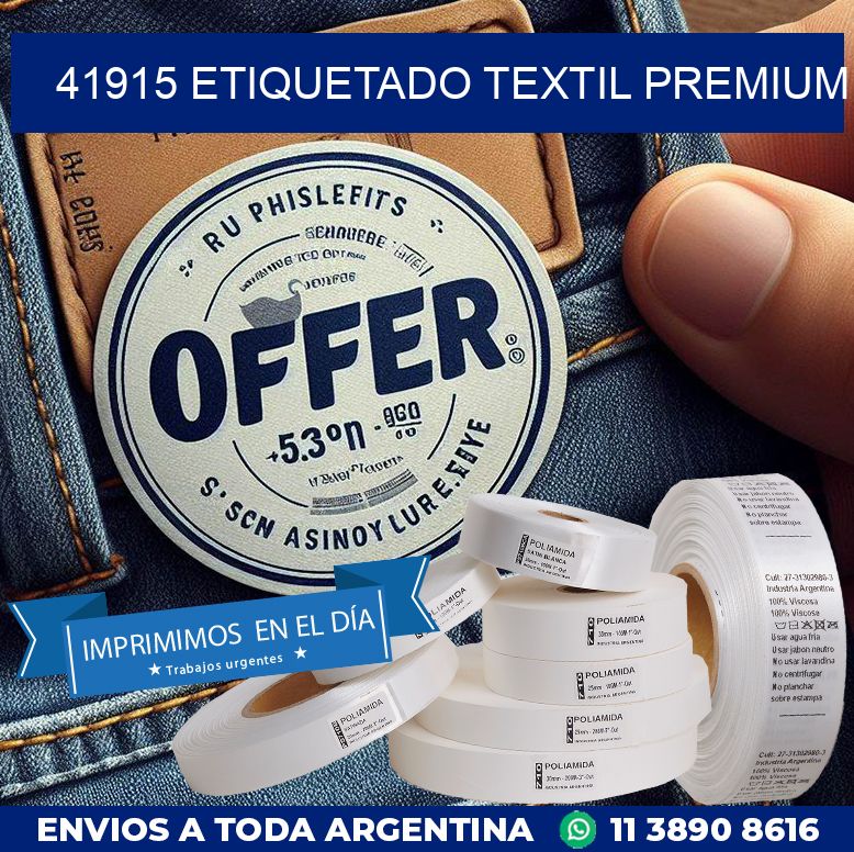 41915 ETIQUETADO TEXTIL PREMIUM