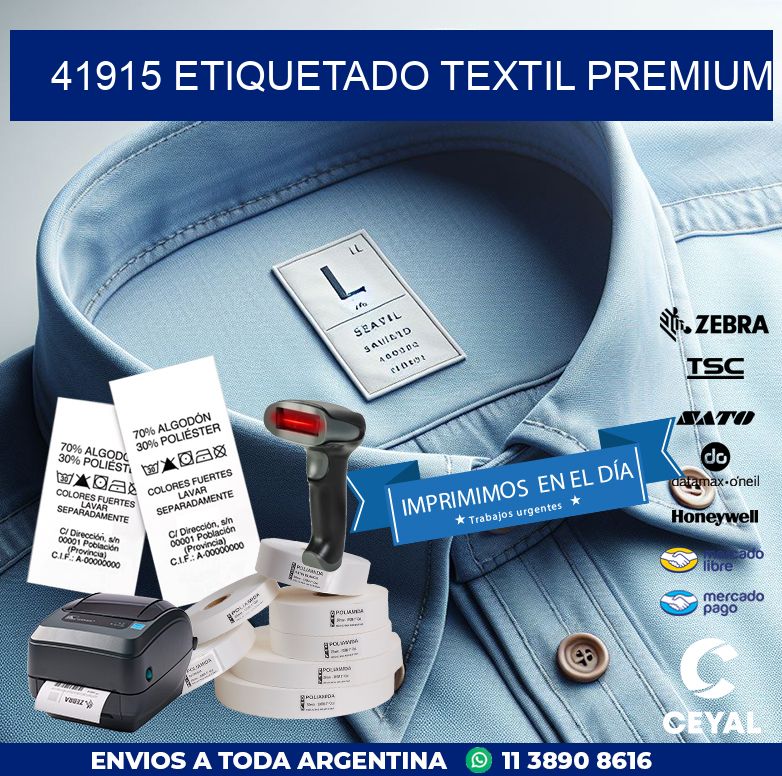 41915 ETIQUETADO TEXTIL PREMIUM