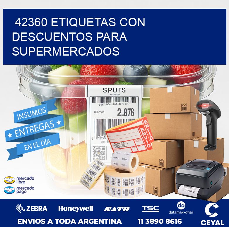 42360 ETIQUETAS CON DESCUENTOS PARA SUPERMERCADOS
