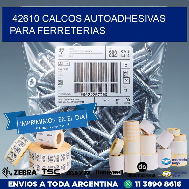 42610 CALCOS AUTOADHESIVAS PARA FERRETERIAS