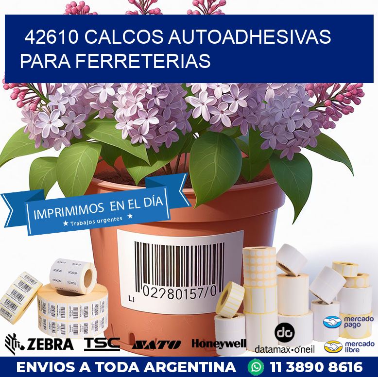 42610 CALCOS AUTOADHESIVAS PARA FERRETERIAS