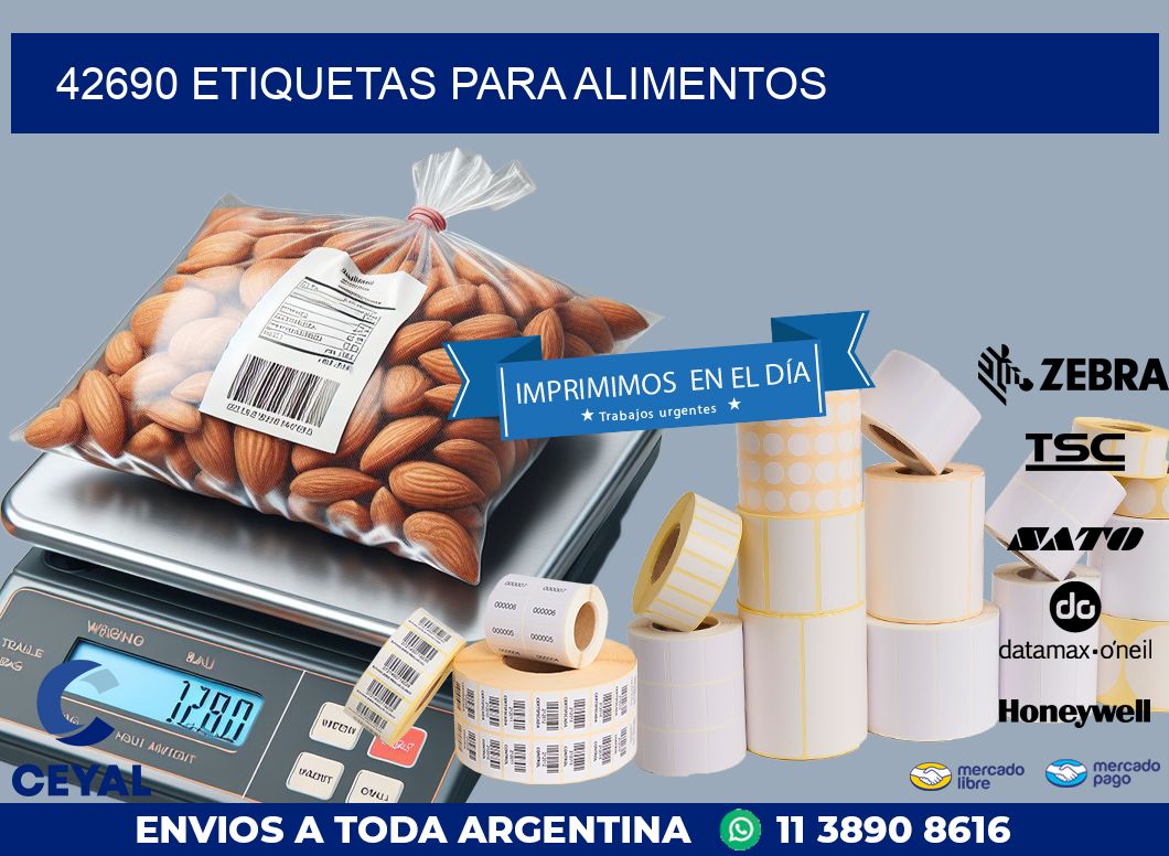42690 ETIQUETAS PARA ALIMENTOS