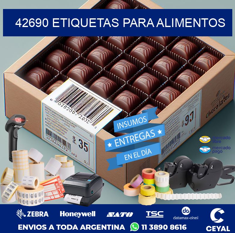 42690 ETIQUETAS PARA ALIMENTOS