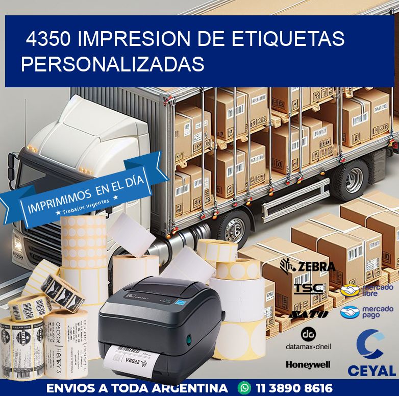 4350 IMPRESION DE ETIQUETAS PERSONALIZADAS
