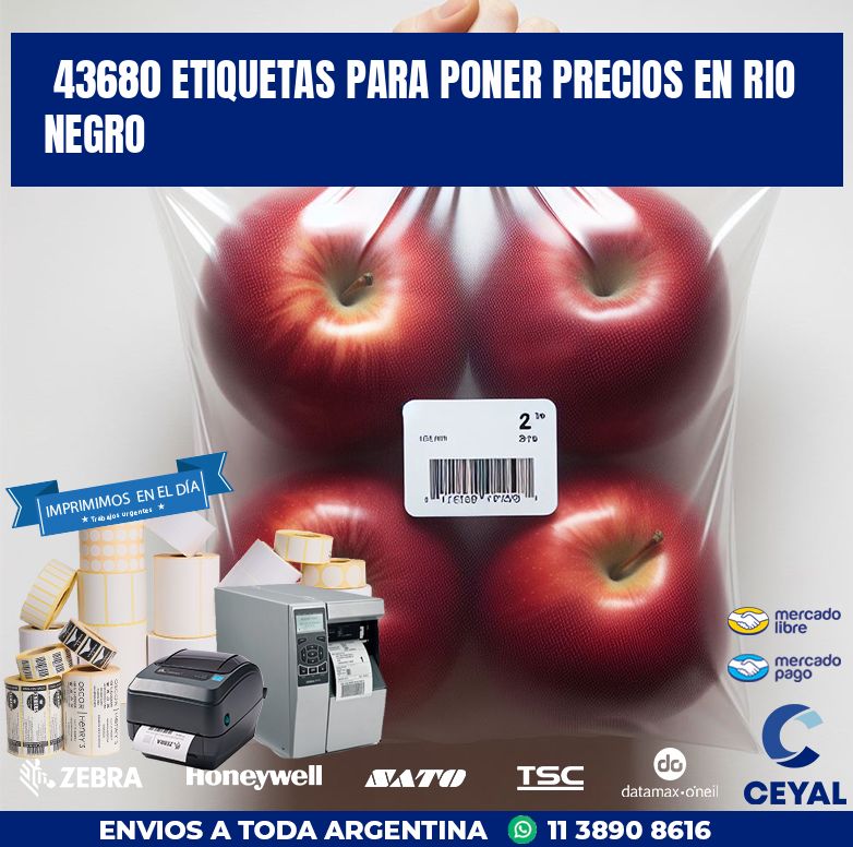 43680 ETIQUETAS PARA PONER PRECIOS EN RIO NEGRO