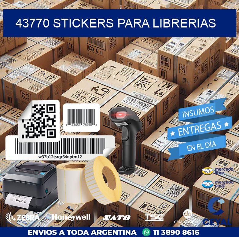 43770 STICKERS PARA LIBRERIAS