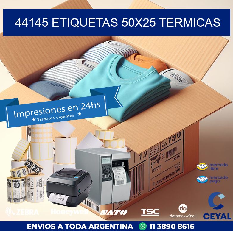 44145 ETIQUETAS 50X25 TERMICAS