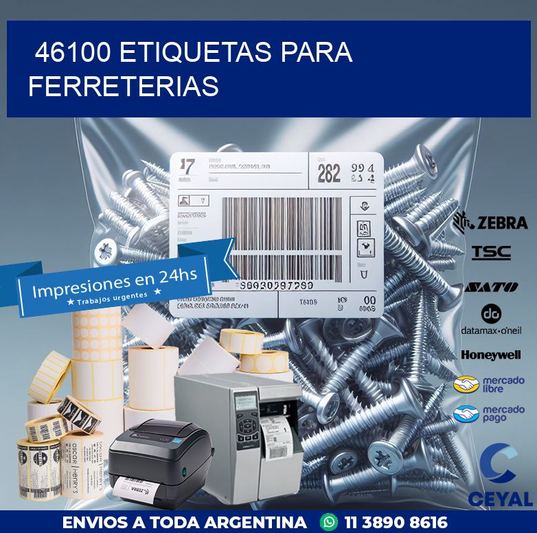 46100 ETIQUETAS PARA FERRETERIAS