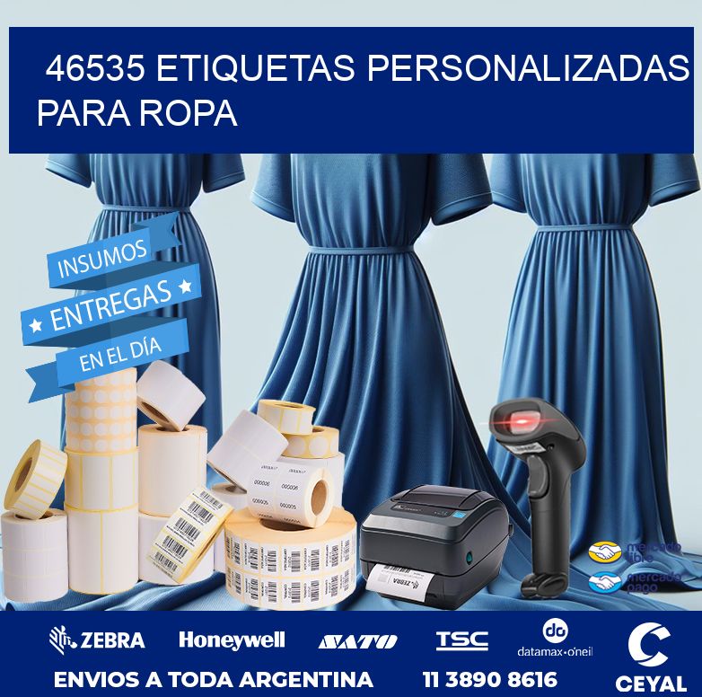 46535 ETIQUETAS PERSONALIZADAS PARA ROPA