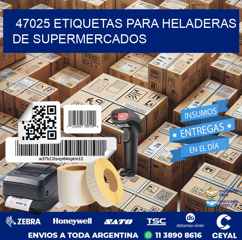47025 ETIQUETAS PARA HELADERAS DE SUPERMERCADOS