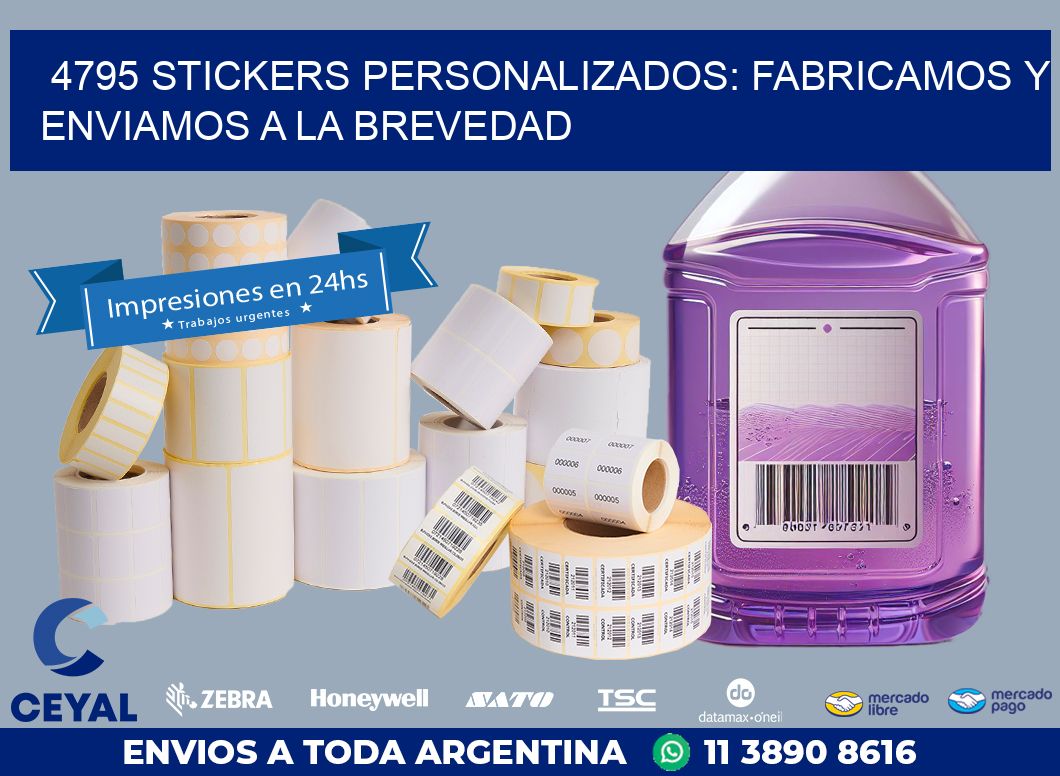 4795 STICKERS PERSONALIZADOS: FABRICAMOS Y ENVIAMOS A LA BREVEDAD
