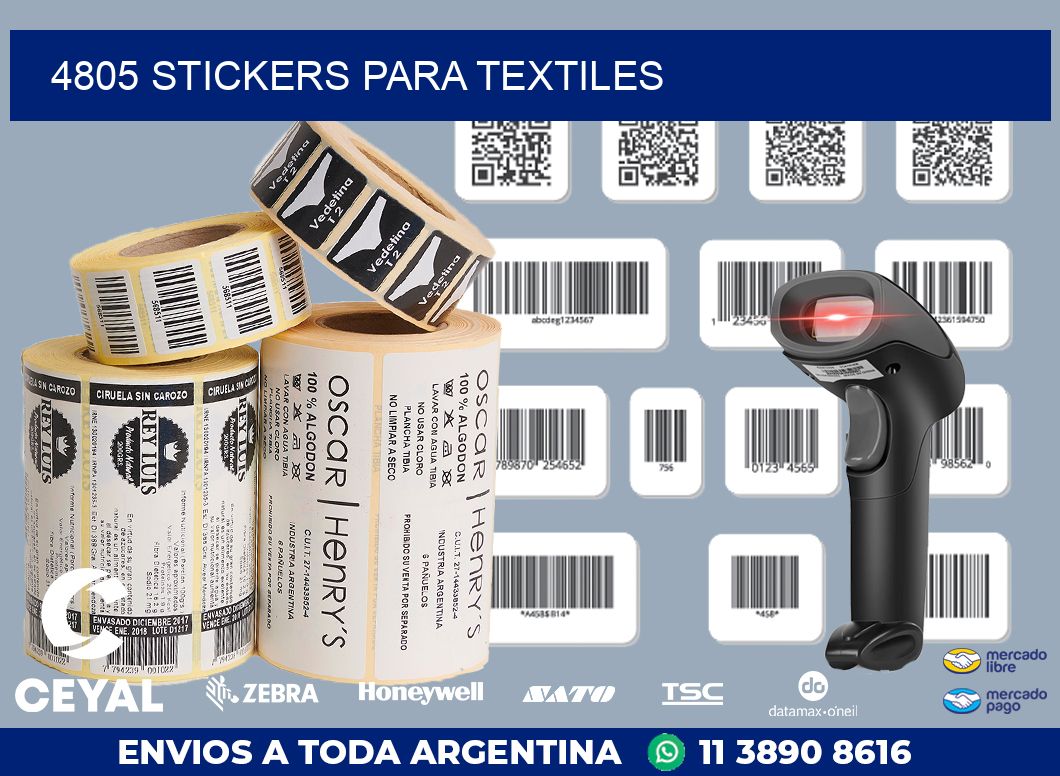 4805 STICKERS PARA TEXTILES