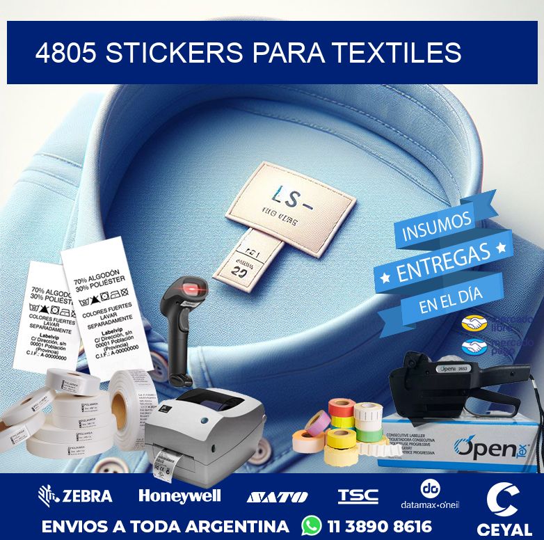 4805 STICKERS PARA TEXTILES