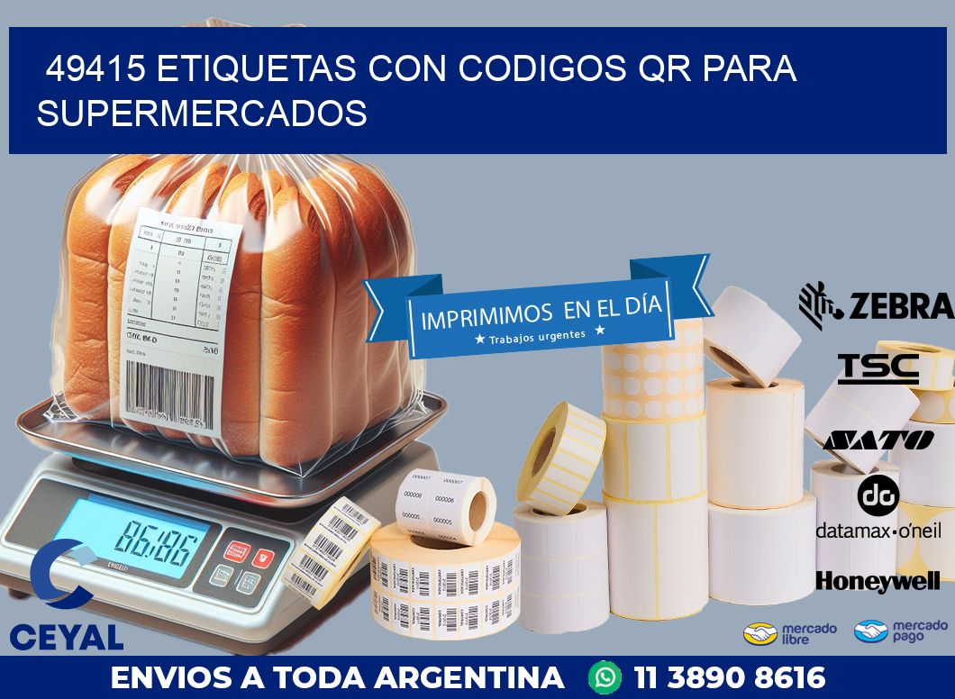 49415 ETIQUETAS CON CODIGOS QR PARA SUPERMERCADOS
