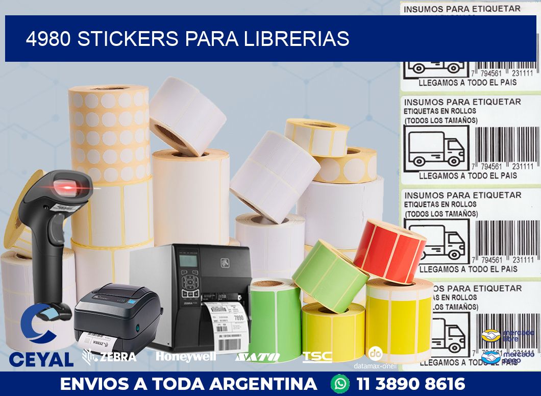 4980 STICKERS PARA LIBRERIAS