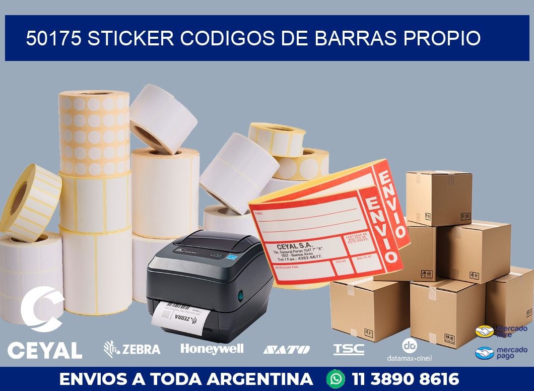 50175 STICKER CODIGOS DE BARRAS PROPIO
