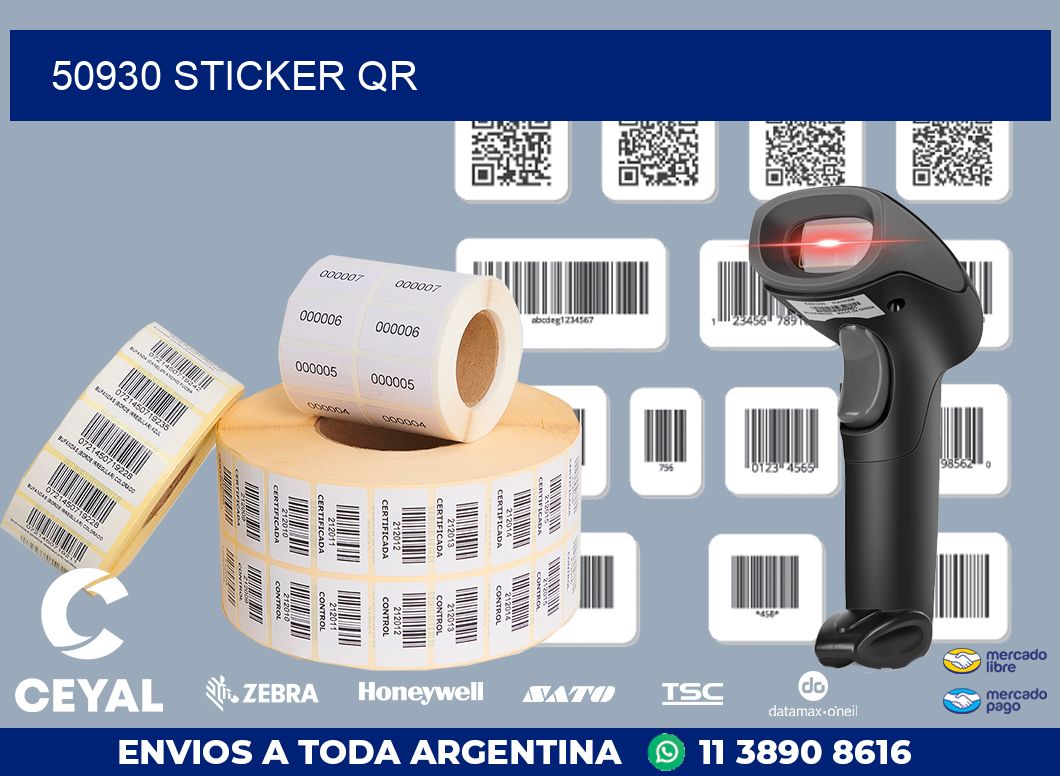 50930 STICKER QR