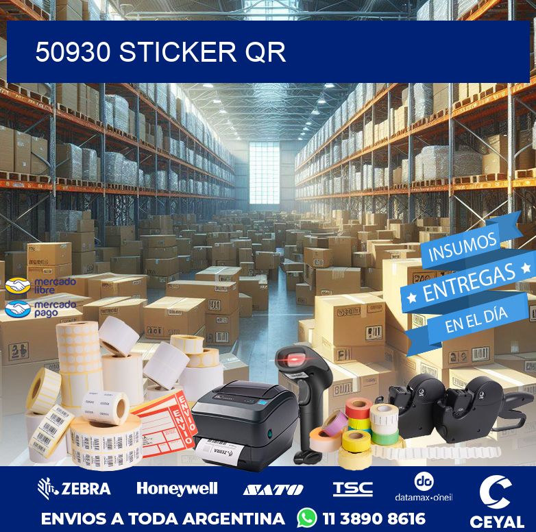 50930 STICKER QR