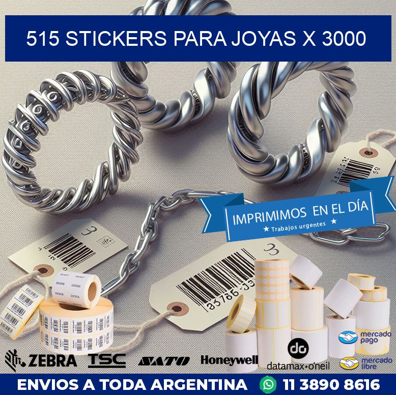 515 STICKERS PARA JOYAS X 3000