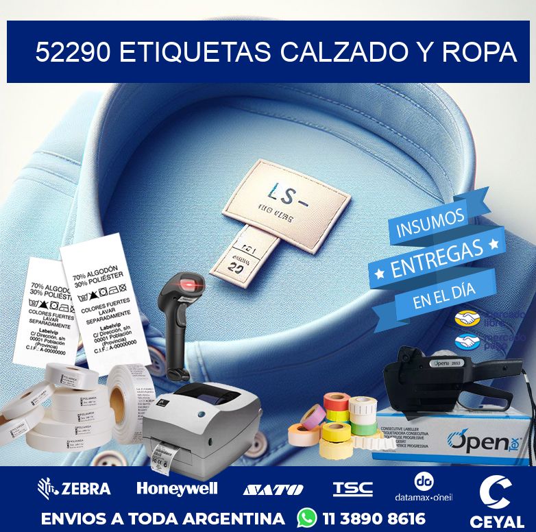 52290 ETIQUETAS CALZADO Y ROPA