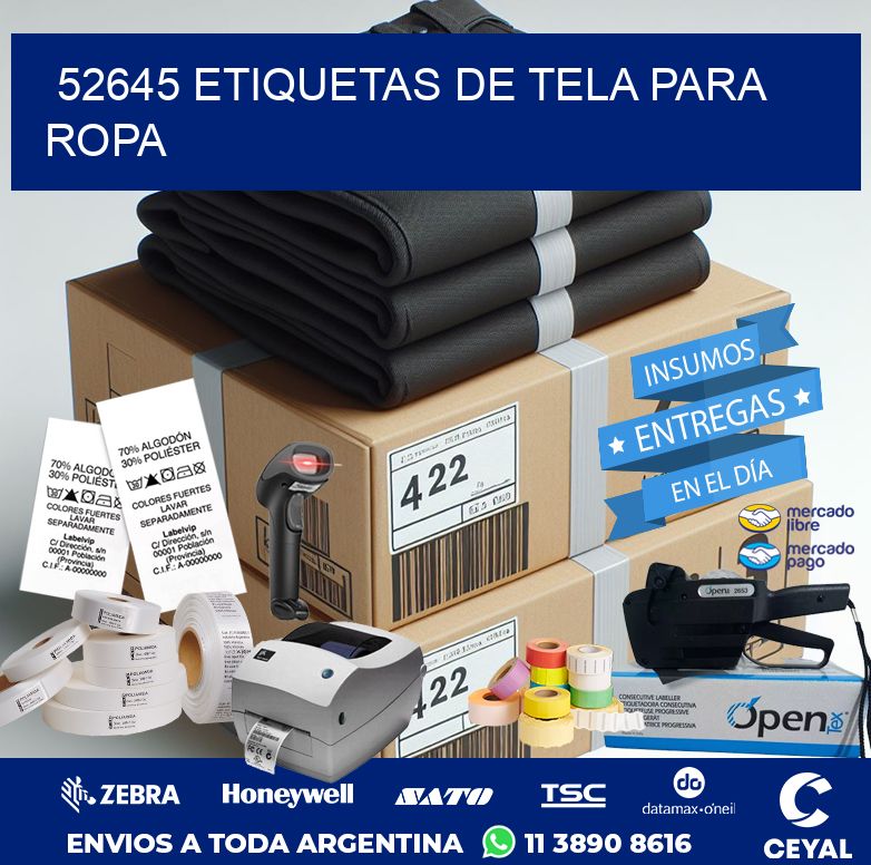 52645 ETIQUETAS DE TELA PARA ROPA