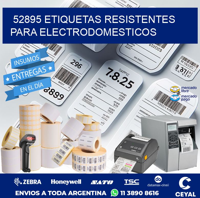 52895 ETIQUETAS RESISTENTES PARA ELECTRODOMESTICOS