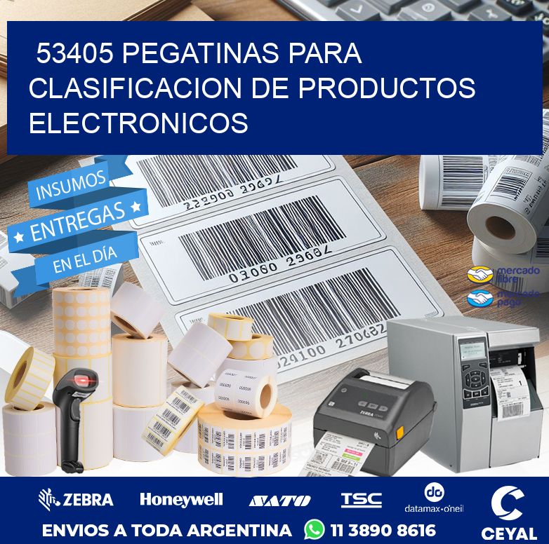 53405 PEGATINAS PARA CLASIFICACION DE PRODUCTOS ELECTRONICOS