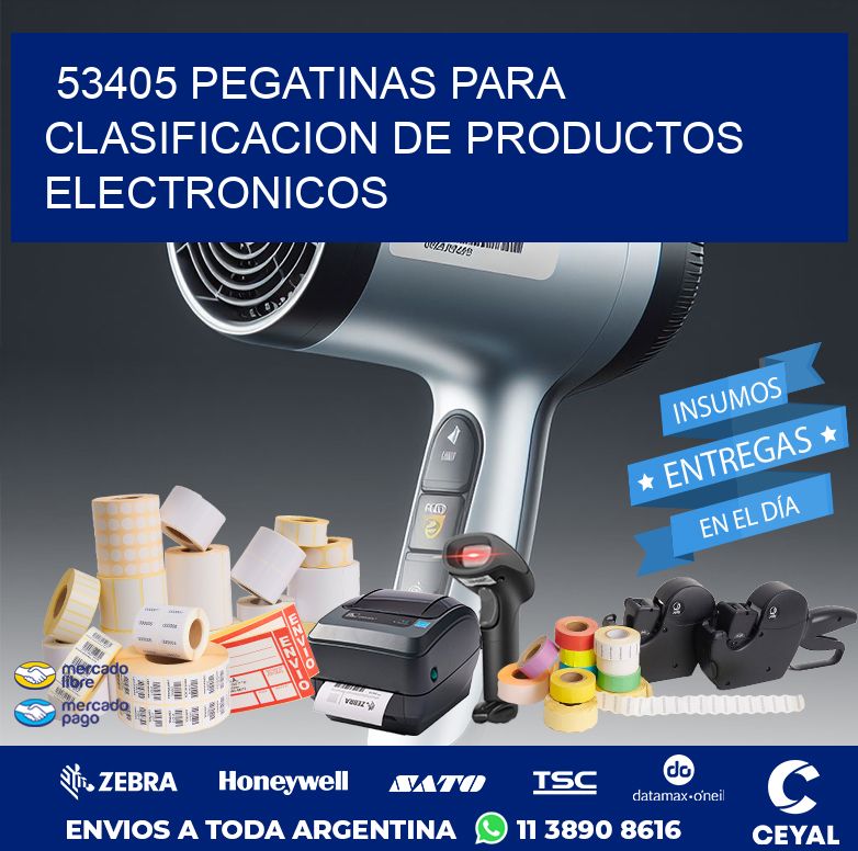 53405 PEGATINAS PARA CLASIFICACION DE PRODUCTOS ELECTRONICOS