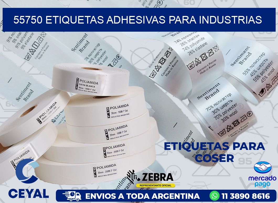 55750 ETIQUETAS ADHESIVAS PARA INDUSTRIAS