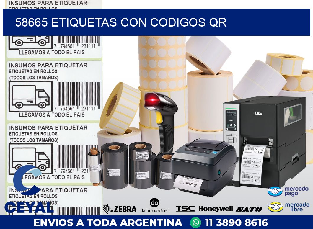 58665 ETIQUETAS CON CODIGOS QR