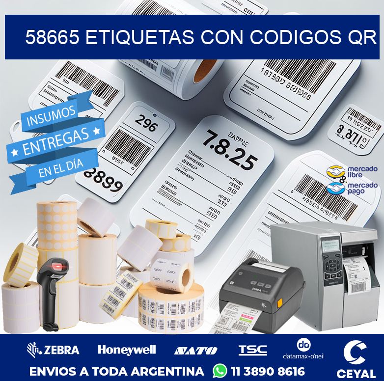58665 ETIQUETAS CON CODIGOS QR