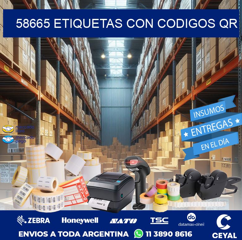 58665 ETIQUETAS CON CODIGOS QR