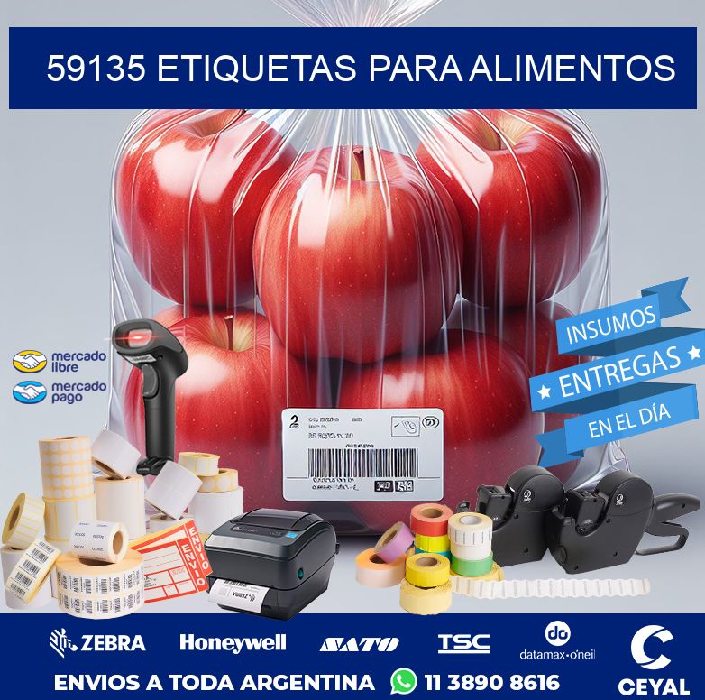 59135 ETIQUETAS PARA ALIMENTOS