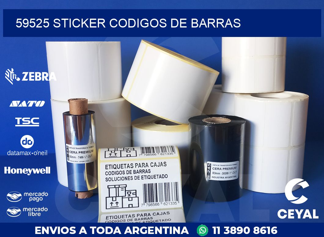 59525 STICKER CODIGOS DE BARRAS