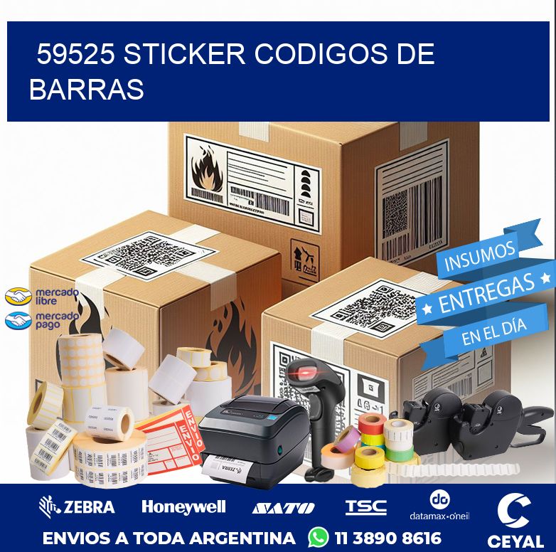 59525 STICKER CODIGOS DE BARRAS