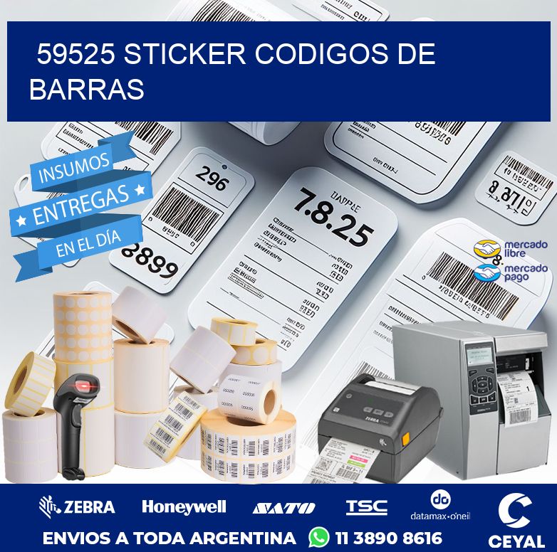 59525 STICKER CODIGOS DE BARRAS