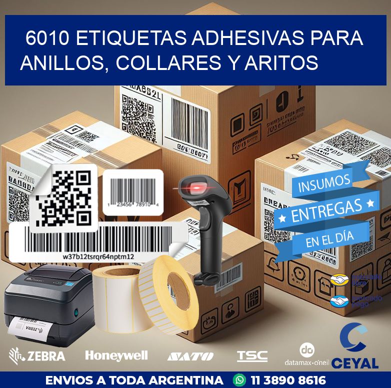 6010 ETIQUETAS ADHESIVAS PARA ANILLOS, COLLARES Y ARITOS