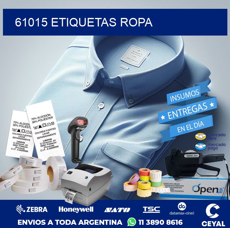 61015 ETIQUETAS ROPA