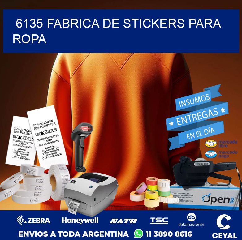6135 FABRICA DE STICKERS PARA ROPA